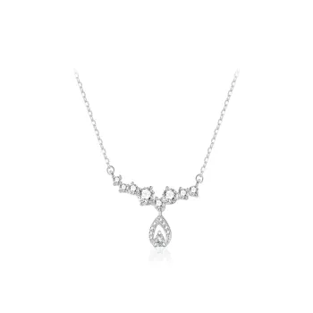 KINGFOCUS Sterling Silver Collarbone Chain Women's