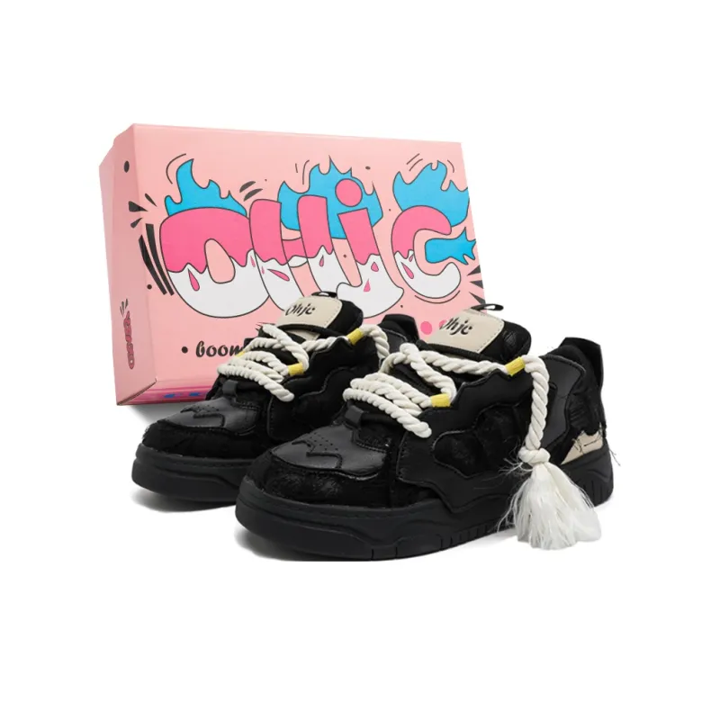 OHJC Slip-Resistant Cushioning Wear-Resistant Lightweight Breathable Low-Top Skateboard Shoes Unisex-14