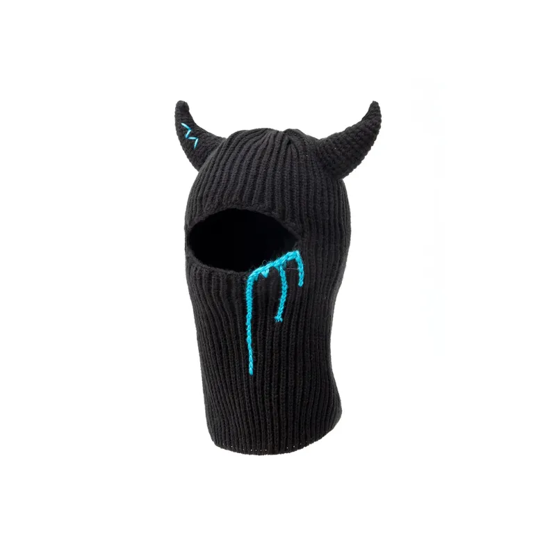 BAIJUAN Acrylic Bullhorn Hat, Knitted Cap Unisex-2
