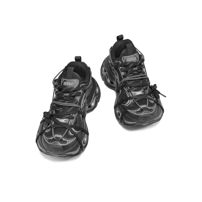 SK.TRIP Cushioning Abrasion Resistant Lightweight Height Increasing Mat Low Top Chunky Sneakers Men's Box-17