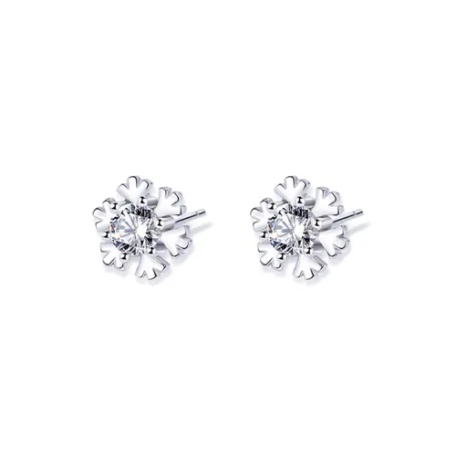 ETAHLOVE Sterling Silver Stud Earrings Women's Bestie Couple Date Confession Girlfriend's Birthday And Anniversary