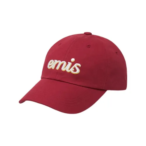 Emis Fabric Baseball Caps Unisex Red