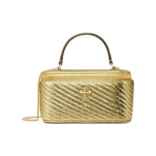 TORY BURCH Kira Leather Portable One Shoulder Crossbody Storage Bag Mini Women's Gold