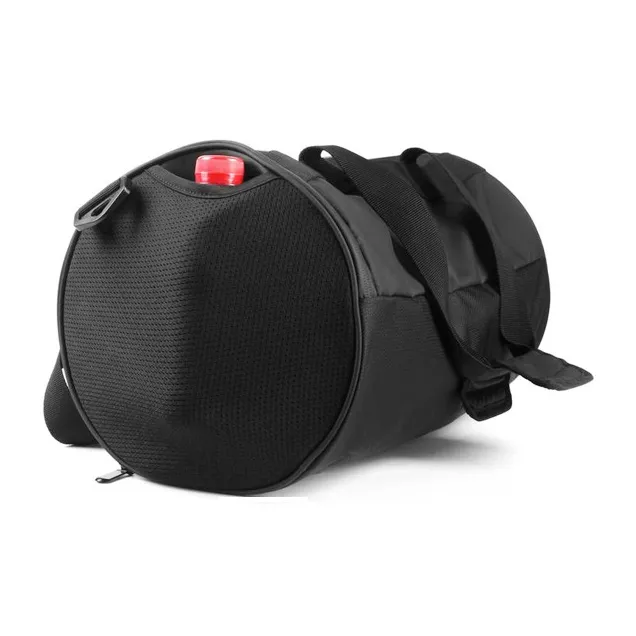 FORU Polyester Lightweight Wet/Dry Separation Handbag Crossbody Bag Travel Bag Regular Unisex Black-2