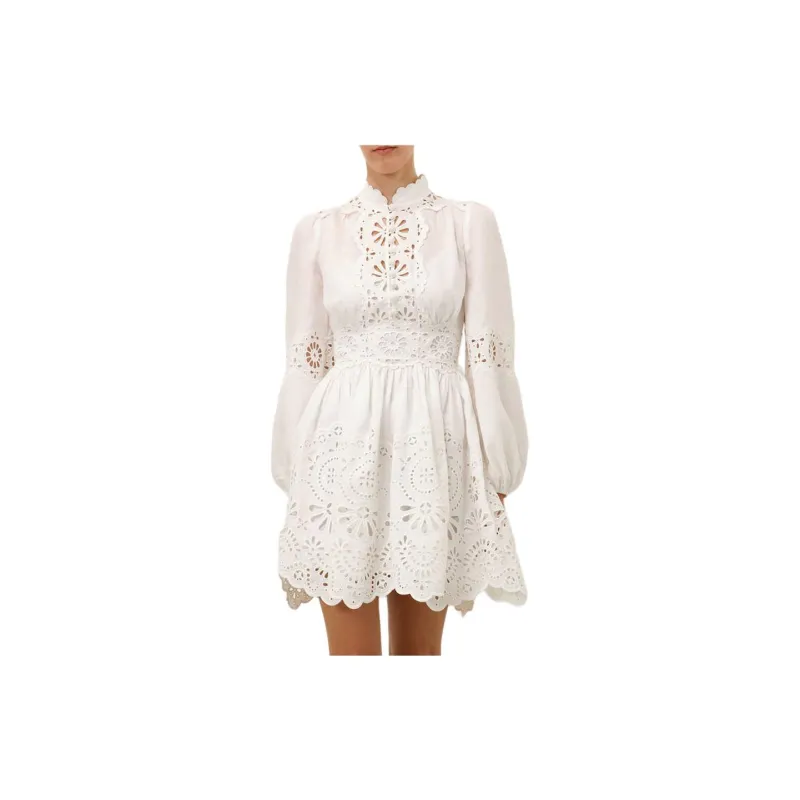 Zimmermann Acacia Broderie Mini Dress-1