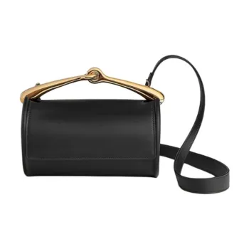 HERMES Swift Calfskin Handbag, Shoulder Bag, Crossbody Bag Women's 89 Noir Black