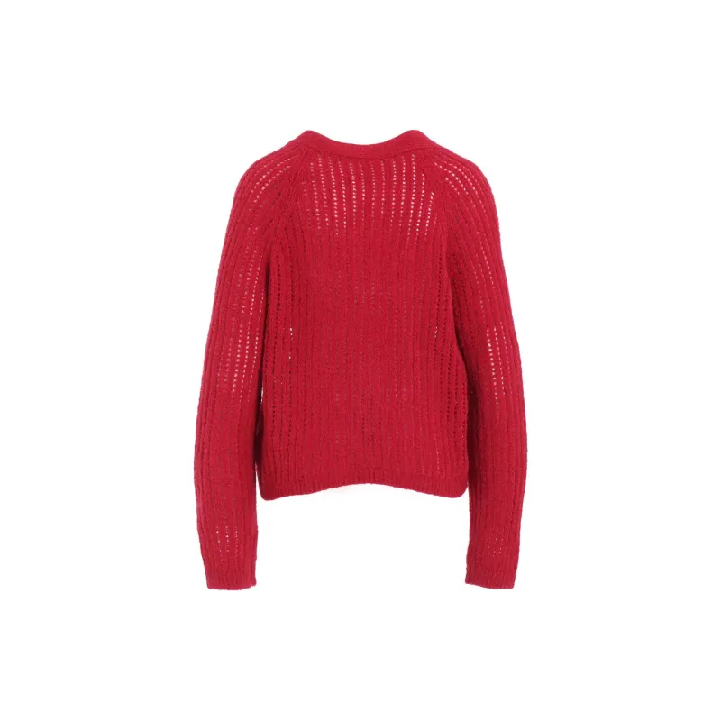 Yohji Yamamoto FW24 Sweater Women's Raspberry-1