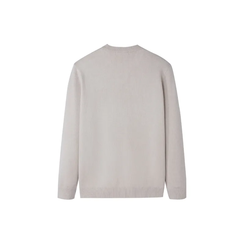 HLA Base Round Neck Long Sleeved Knitwear Men's-1
