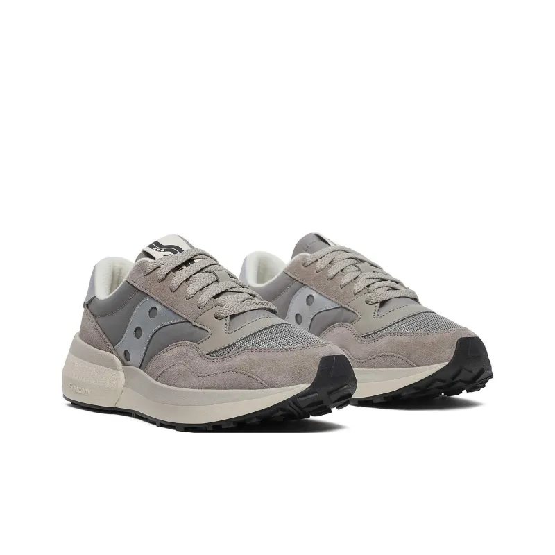 Saucony Jazz Anti Slip Wear Resistant Low Top Casual Running Shoes Women's Gray Silver-2