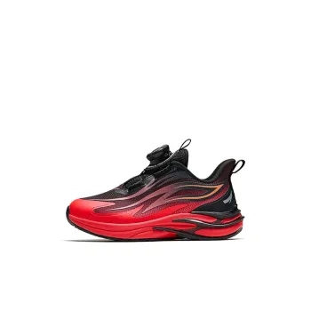 Antakids Chiyan Lightweight Cushioning Low Top Kids' Running Shoes Black Red Children Aged 3 7 Years Old