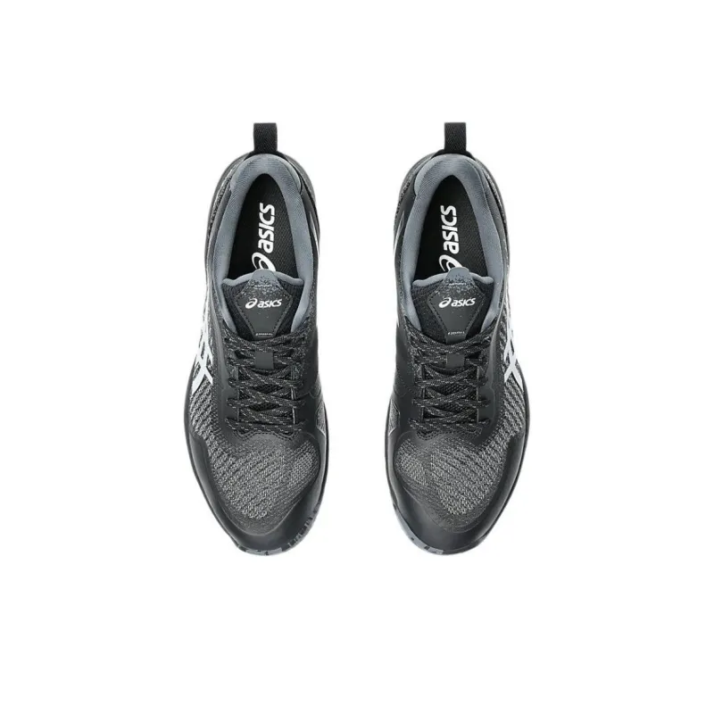 Asics PRESTIGELYTE 5 Anti Slip And Wear Resistant Lightweight Rebound Low Top Tennis Shoes Unisex Black White-3