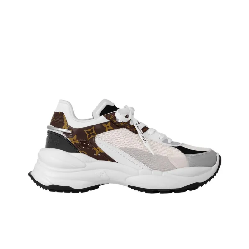 LOUIS VUITTON Run 55 Low-Top Casual Shoes Women's Brown-1