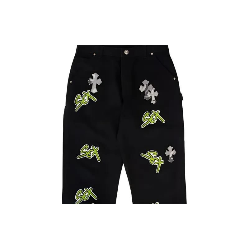 Chrome Hearts Jeans Men Black-2