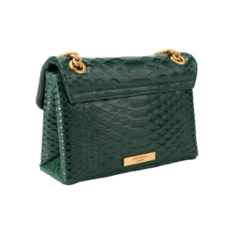 Kurt Geiger London Kensington Leather Portable Crossbody Bag Shoulder Bag Mini Women's Dark Green-4