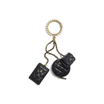 CHANEL Sheepskin 3 in 1 Bangle Bag Wrist Bag Unisex