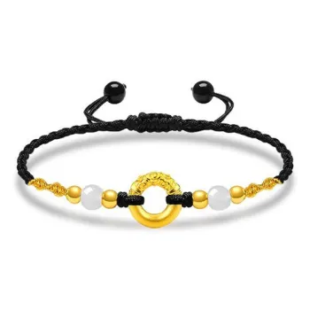 Lao Feng Xiang Gold Bracelet Unisex