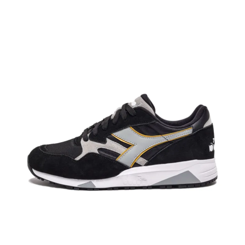 Diadora N902 Anti Slip Wear Resistant Low Top Casual Shoes Unisex Black Gray-0