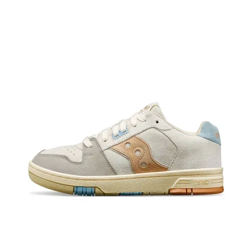 Saucony Anti Slip Wear Resistant Low Top Skateboard Shoes Women's Beige