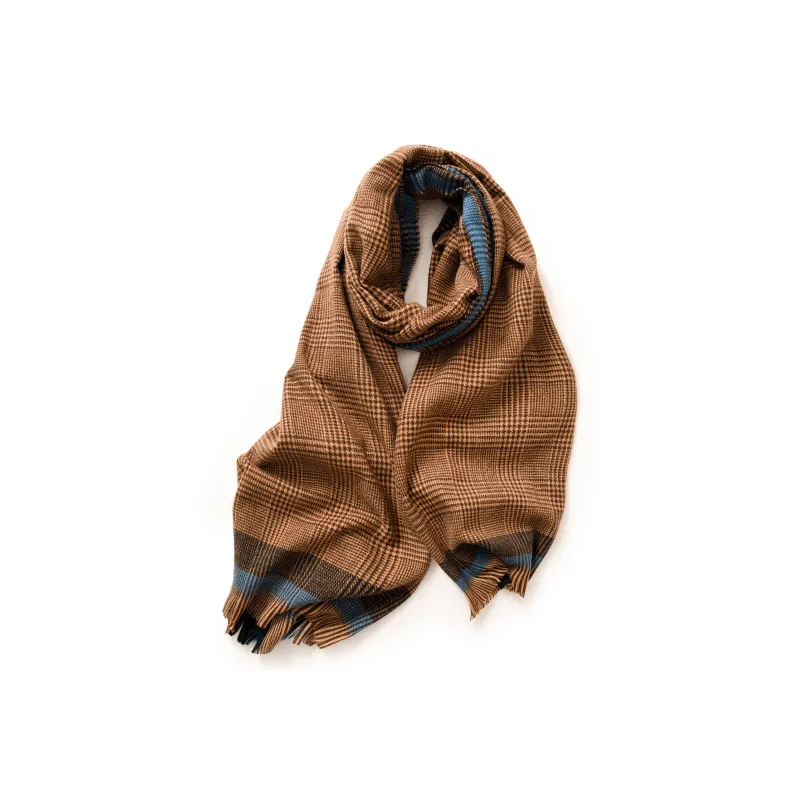 EEEENO Polyester Knit Scarves Unisex-11