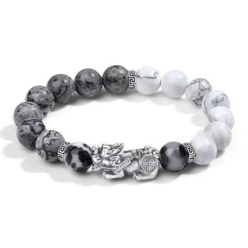 Bubble Scallops Map Stone Bracelets Unisex
