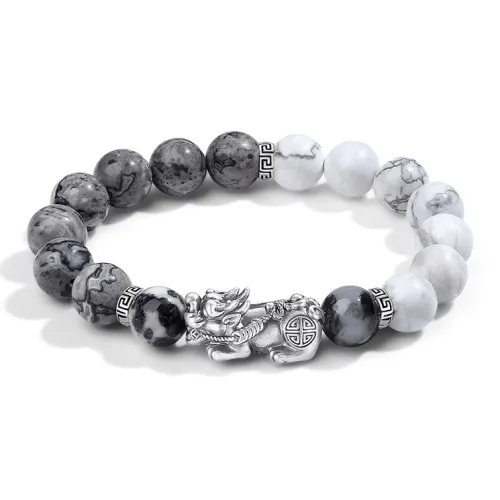 Bubble Scallops Map Stone Bracelets Unisex