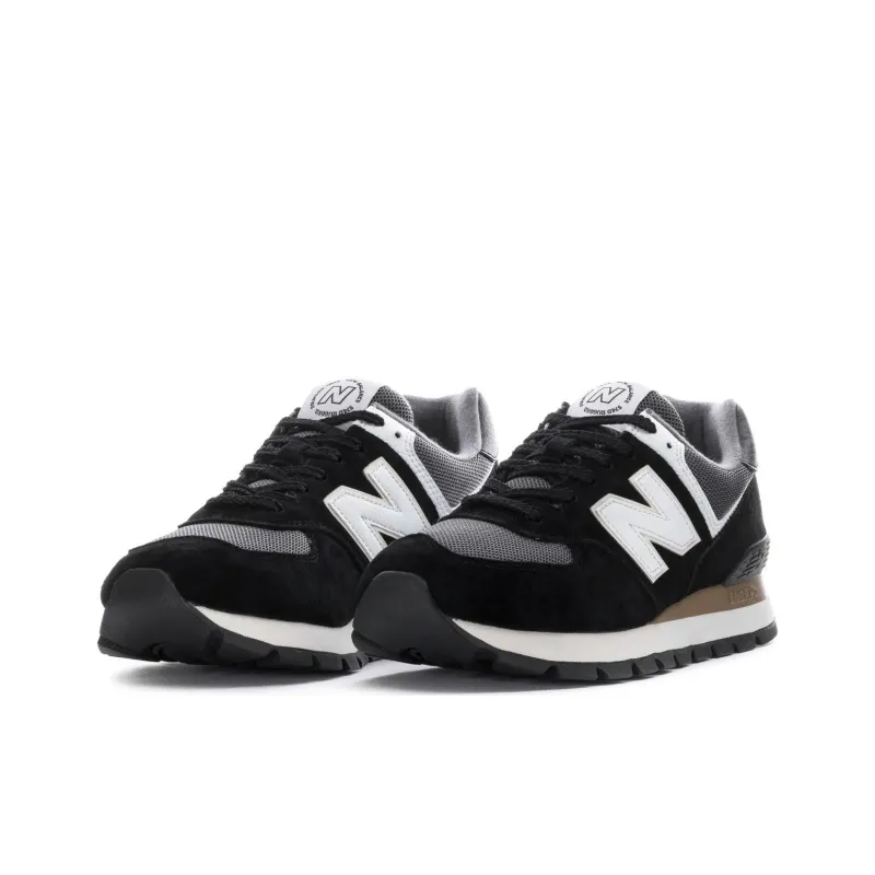 New Balance NB 574 Anti Slip Wear Resistant Low Top Casual Shoes Men's Black-2