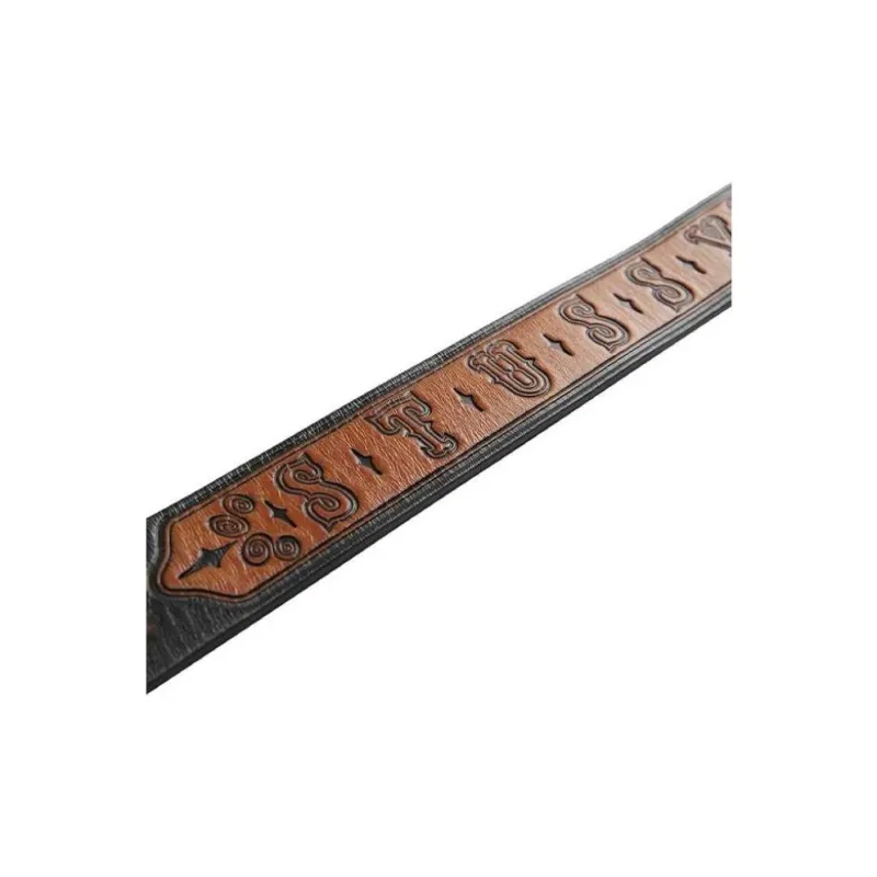 Stussy X Levi's Embossed Leather Belt-4