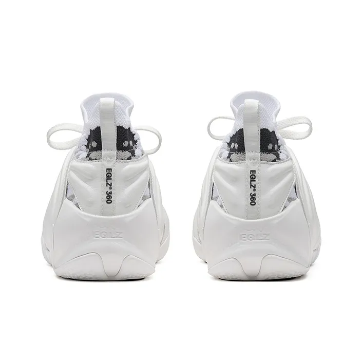 EQLZ EQUALIZER Coverage Wear Resistant Slip Resistant Performance Basketball Shoes White Ghost-3
