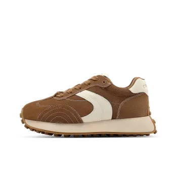 C°BANNER Height Increasing Low Top Skateboard Shoes Women's Brown