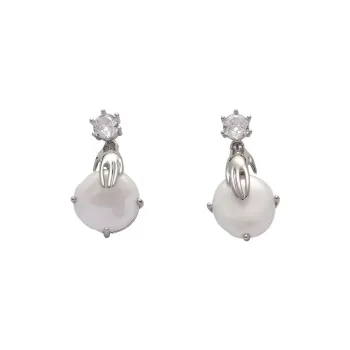 Like A Dream Resin Pearl Glass Earrings Women's