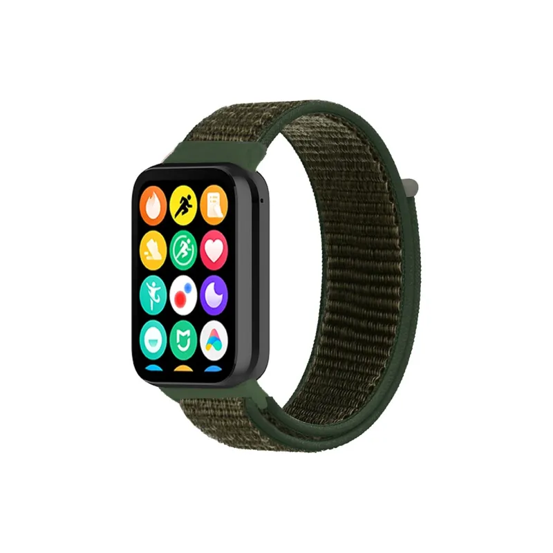 MSSM Watch Band Xiaomi Red Beige Compatibility Woven Material-8