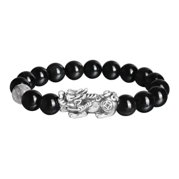 LIANDUO Obsidian Bracelets Men's