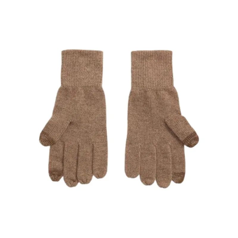 Polo Ralph Lauren Wool Polyester Nylon Knit Gloves Unisex Brown-0