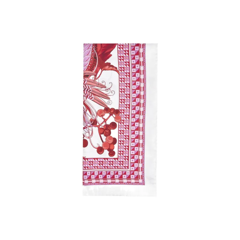 Ferragamo Birds Of Paradise Print Square Scarf-2
