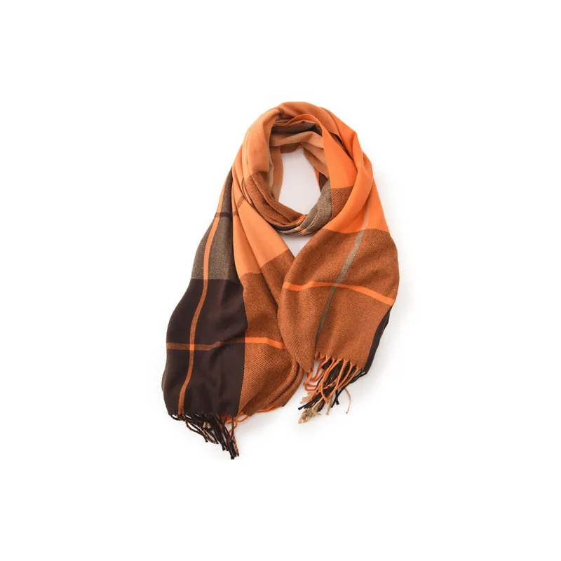EEEENO Polyester Knit Scarves Unisex-1