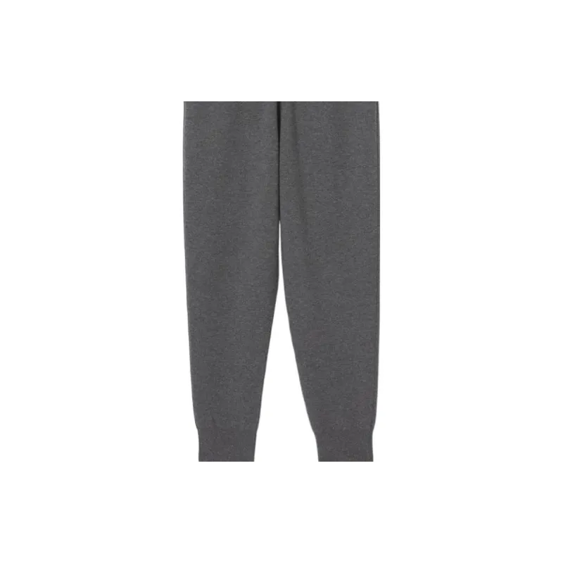 Burberry FW22 Knitted Sports Pants Women's Gray-5