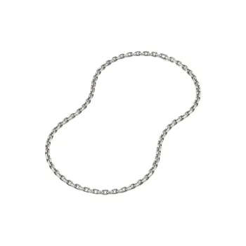 David Yurman Sterling Silver Deco Chain Necklace 6.5mm