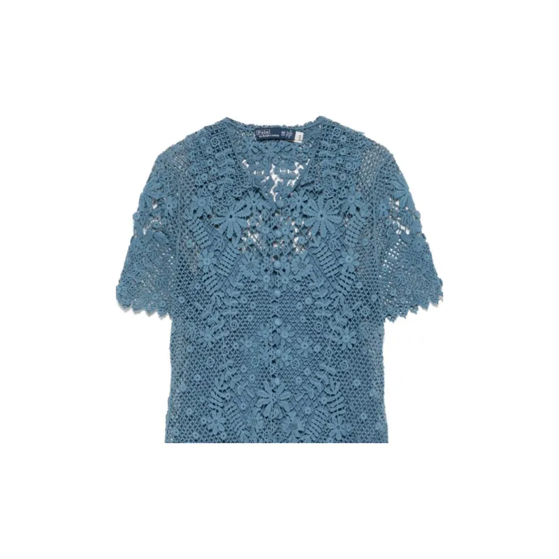 Polo Ralph Lauren Floral lace Cotton Blouse-2