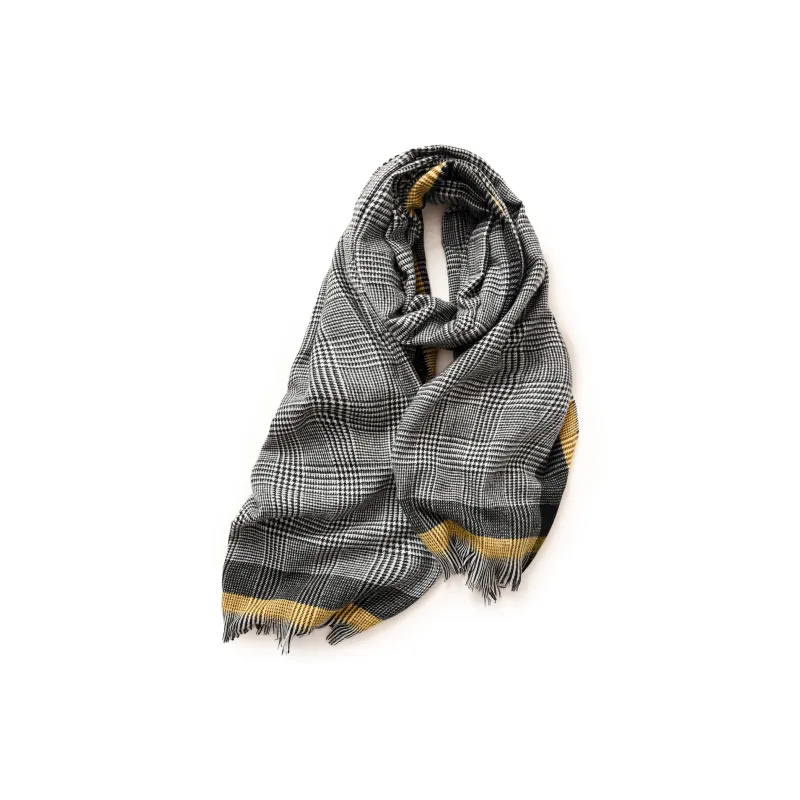 EEEENO Polyester Knit Scarves Unisex-7