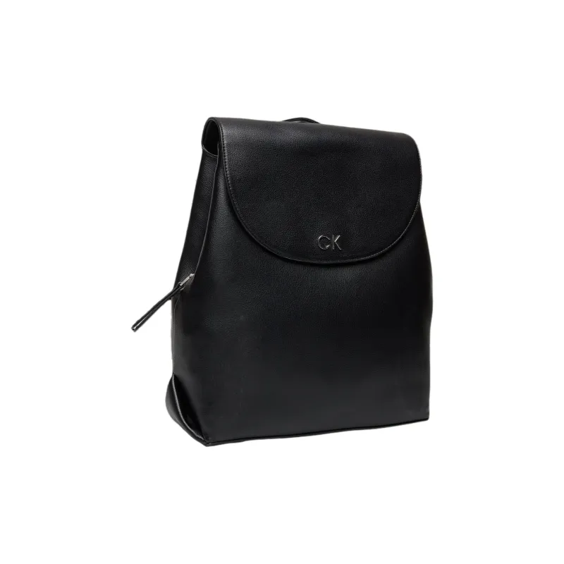 CALVIN KLEIN Polyurethane Backpack Women's Black-2