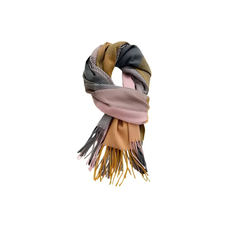 EEEENO Polyester Knit Scarves Unisex-9