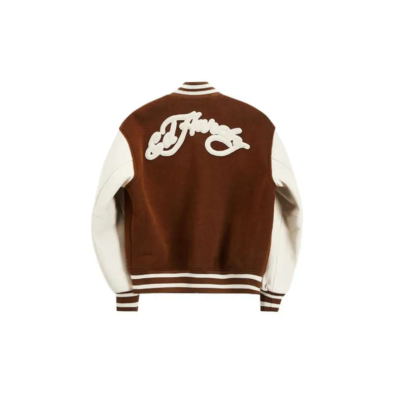 Ed Hardy FW24 Baseball Jacket Women's Ice Mocha Brown-1