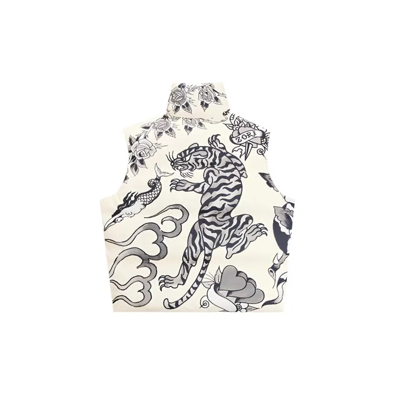 Ed Hardy x BRUNO FW24 Vest Men's Ivory White-1