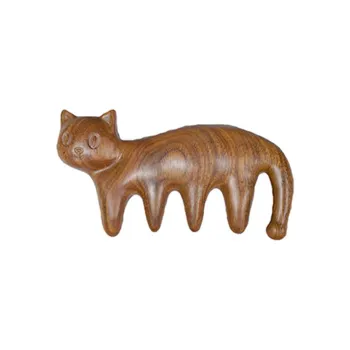 CHIMERA Green Sandalwood Wood Wooden Hair Comb Accessories Women's
