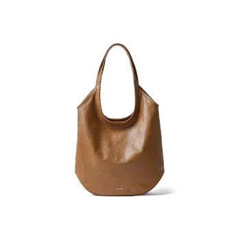 Omentar Cow Leather Shoulder Bag Regular Women's Brown/Black