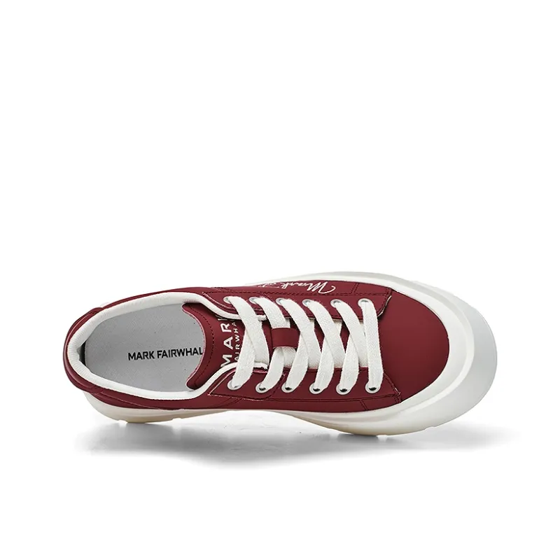 FAIRWHALE Roam Low Top Skateboard Shoes Men's Red-5