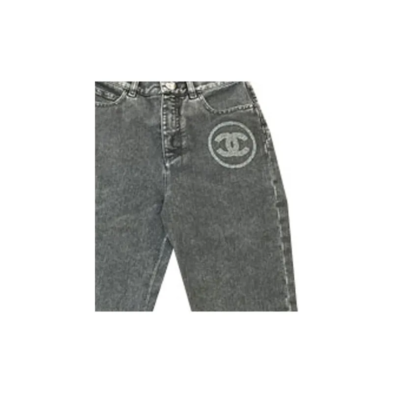 CHANEL Jeans Women's Gray-2