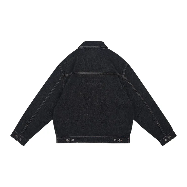 MYSAMESAME Jackets Coats Unisex Denim Black-1