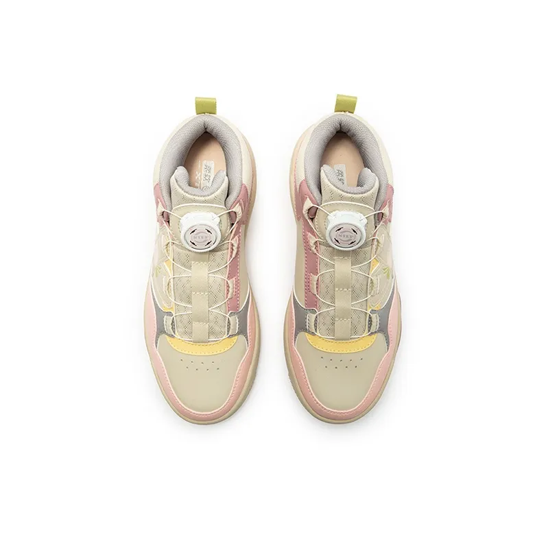 XTEP Non slip Support High Top Kids' Skateboarding Shoes White Pink Kids'-2