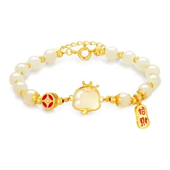 Central Fashion Hetian Jade Bracelets Green Jade Women's